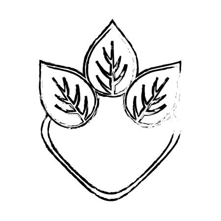 Leaves natural concept icon vector illustration graphic designのイラスト素材