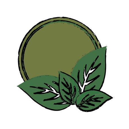 Leaves natural concept icon vector illustration graphic designのイラスト素材