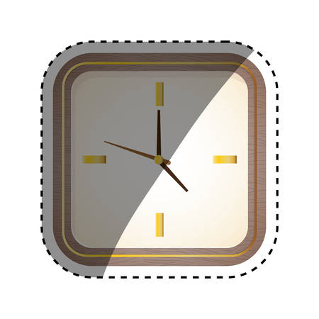 Time clock concept icon vector illustration graphic designのイラスト素材