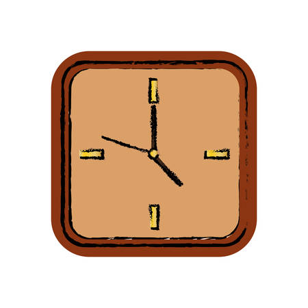 Time clock concept icon vector illustration graphic designのイラスト素材
