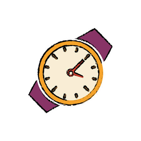 Time clock concept icon vector illustration graphic designのイラスト素材
