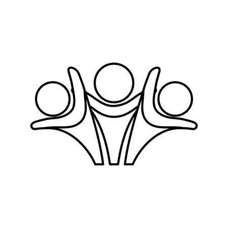 People abstract pictogram icon vector illustration graphic designのイラスト素材