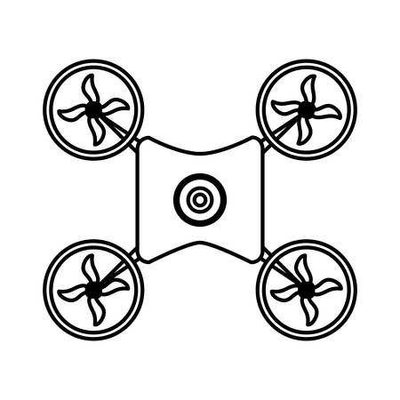 Drone robot technology icon vector illustration graphic designのイラスト素材