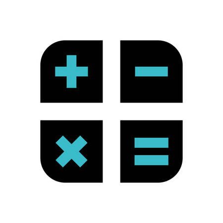 Basic math operations icon vector illustration graphic designのイラスト素材