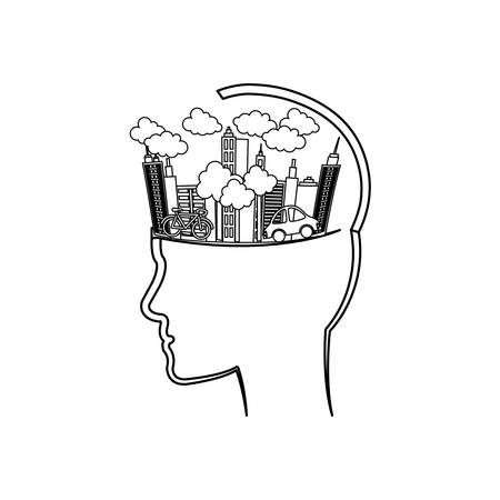 City urban view icon vector illustration graphic designのイラスト素材