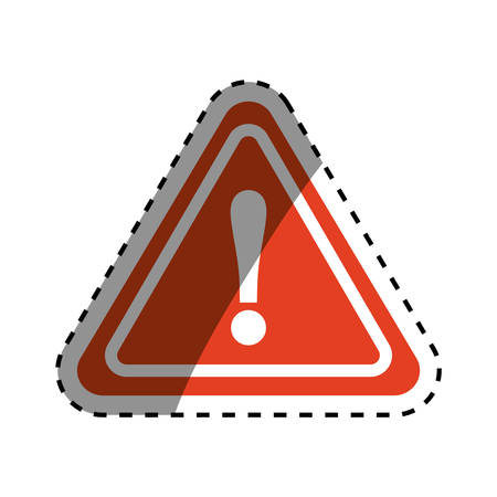 Construction road sign icon vector illustration graphic designのイラスト素材