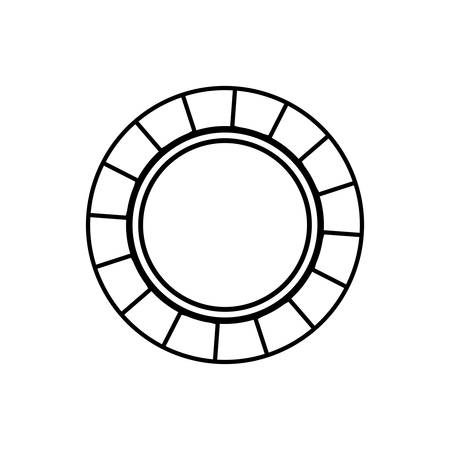 Casino chip concept icon vector illustration graphic designのイラスト素材