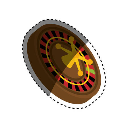 Casino Roulette game icon vector illustration graphic designのイラスト素材