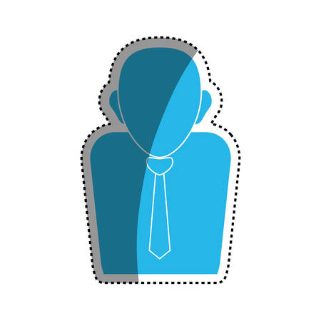 Businessman executive profile icon vector illustration graphic designのイラスト素材