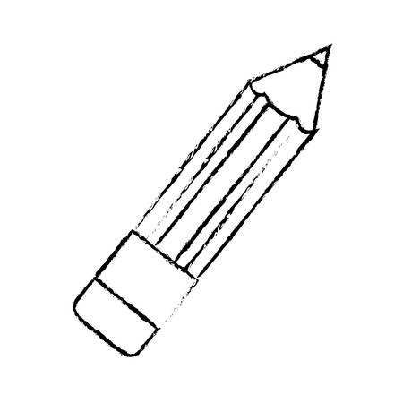 pencil office equipment icon over white background.  vector illustrationのイラスト素材