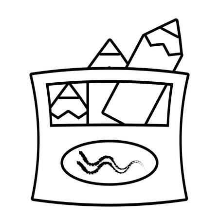 colors box accessories school painting outline vector illustration 10のイラスト素材