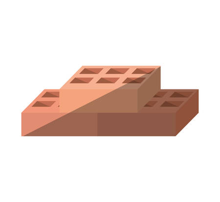cartoon blocks brick construction tool vector illustration eps 10のイラスト素材