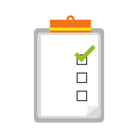 checklist with square cases icon image vector illustration designのイラスト素材
