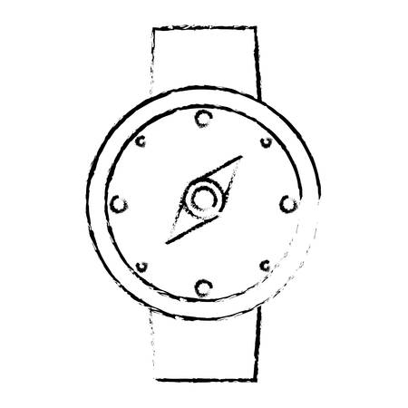 compass location gps travel sketch vector illustration eps 10のイラスト素材