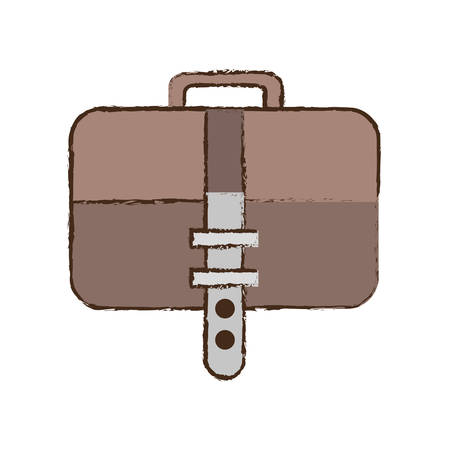 briefcase document business with strap sketch vector illustration eps 10のイラスト素材
