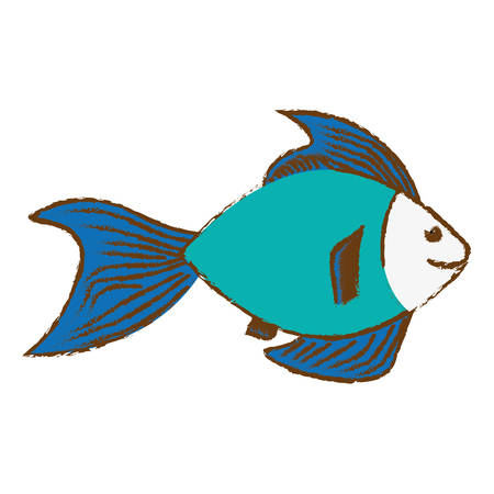 colorful fish icon image vector illustration designのイラスト素材
