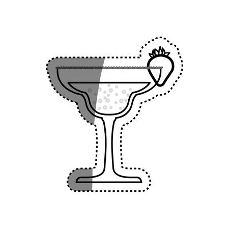 Cocktail glass cup icon vector illustration graphic designのイラスト素材