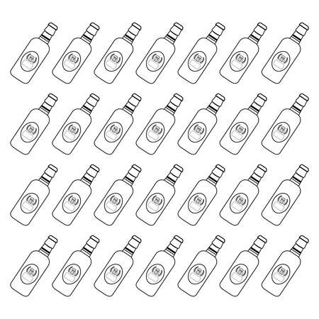 Bottle of beer icon vector illustration graphic designのイラスト素材