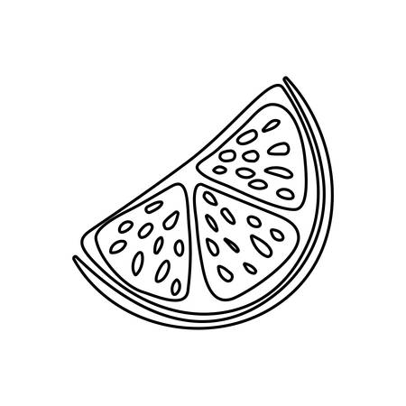 Lemon citric fruit icon vector illustration graphic designのイラスト素材