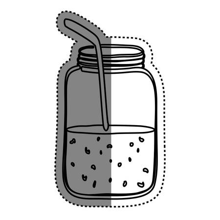 Delicious and fresh juice icon vector illustration graphic designのイラスト素材