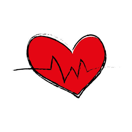 Heart medical healthcare icon vector illustration graphic designのイラスト素材