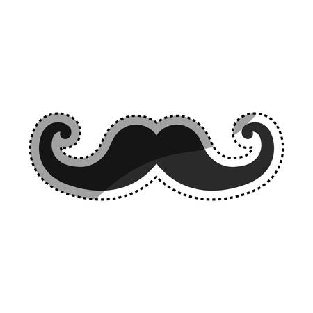 Vintage gentleman mustache icon vector illustration graphic designのイラスト素材