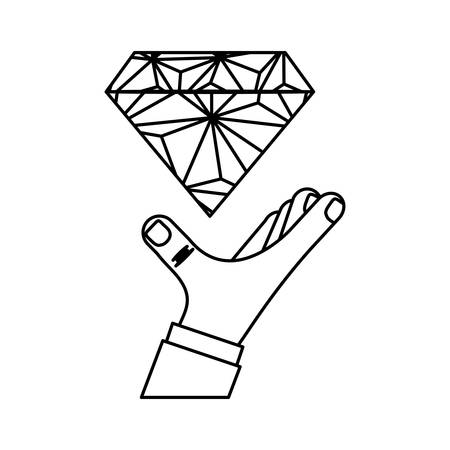 Diamond luxury jewerly icon vector illustration graphic designのイラスト素材