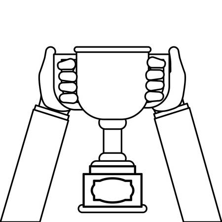 Champion trophy cup icon vector illustration graphic designのイラスト素材