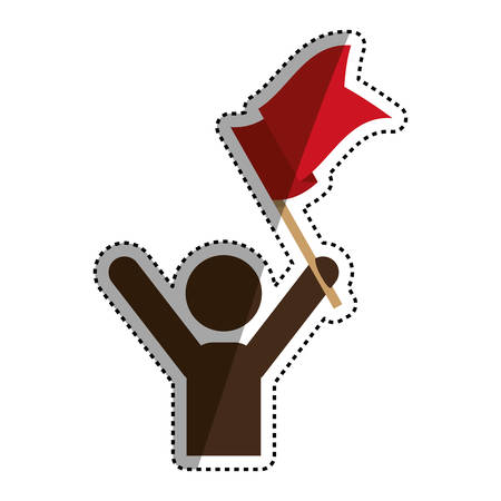 Success man pictrogram icon vector illustration graphic designのイラスト素材