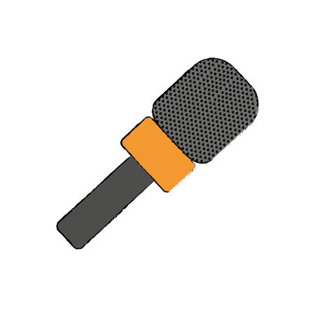 Microphone professional equipment icon vector illustration graphic designのイラスト素材
