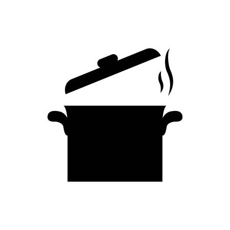 saucepan kitchen utensil icon vector illustration graphic designのイラスト素材
