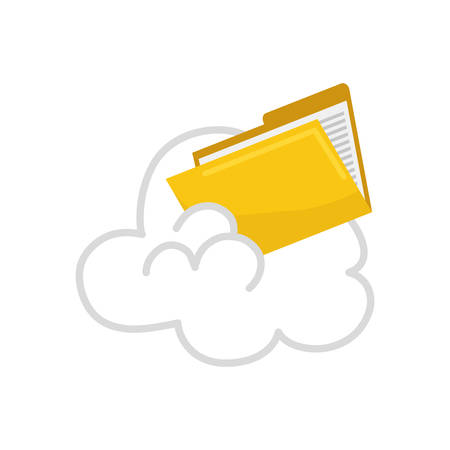 Cloud computing files icon vector illustration graphic designのイラスト素材