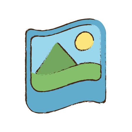drawing picture image photo graphic icon vector illustration eps 10のイラスト素材