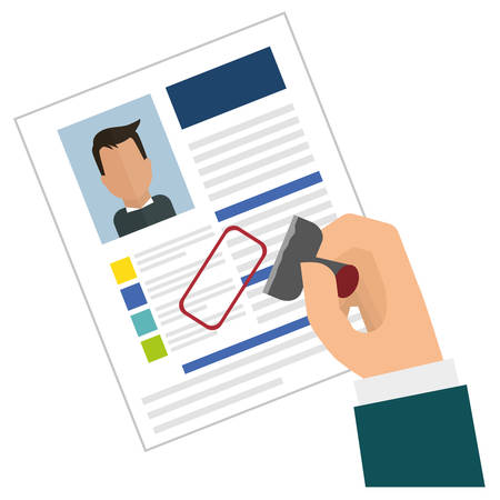 cv or resume related icons image vector illustration designのイラスト素材