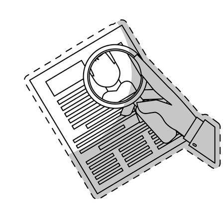 cv or resume related icons image sticker vector illustration designのイラスト素材