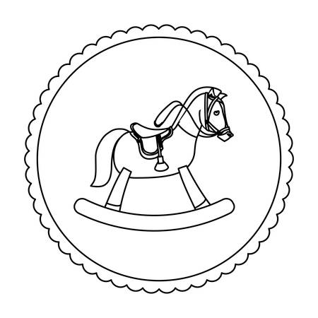 toy horse equine icon image vector illustration designのイラスト素材