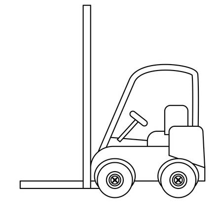 forklift cargo icon image vector illustration designのイラスト素材