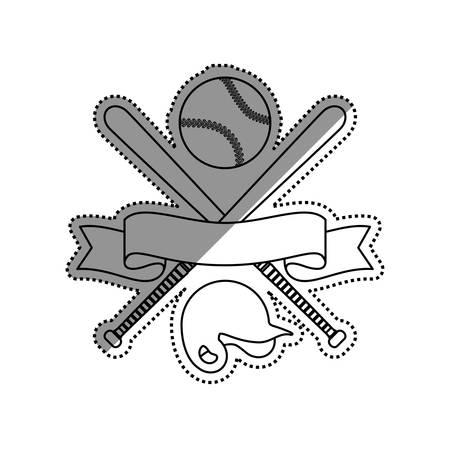 Baseball sport game icon vector illustration graphic designのイラスト素材