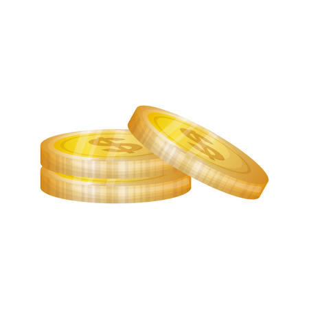 Coins money isolated icon vector illustration graphic designのイラスト素材