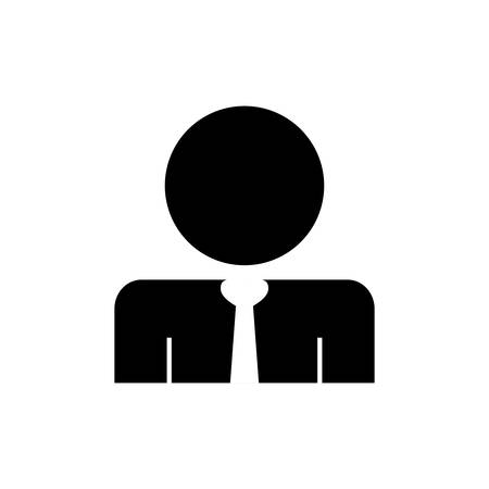 Businessman executive pictogram icon vector illustration graphic designのイラスト素材