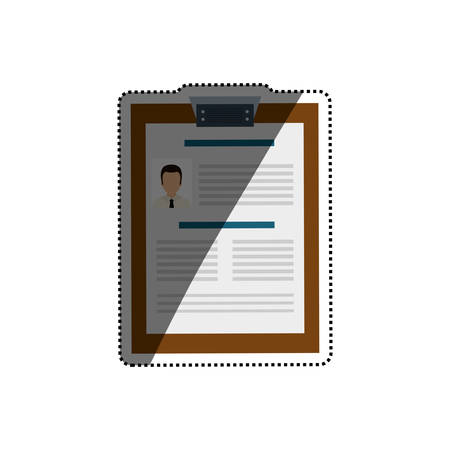 Business curriculum vitae icon vector illustration graphic designのイラスト素材