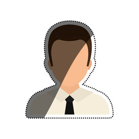 Businessman executive pictogram icon vector illustration graphic designのイラスト素材
