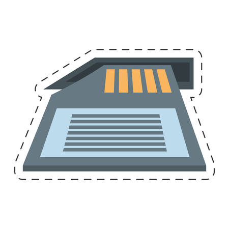 memory sd card back icon vector illustration eps 10のイラスト素材