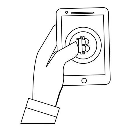 digital access to account letter B as emblem bank related icons image vector illustration designのイラスト素材