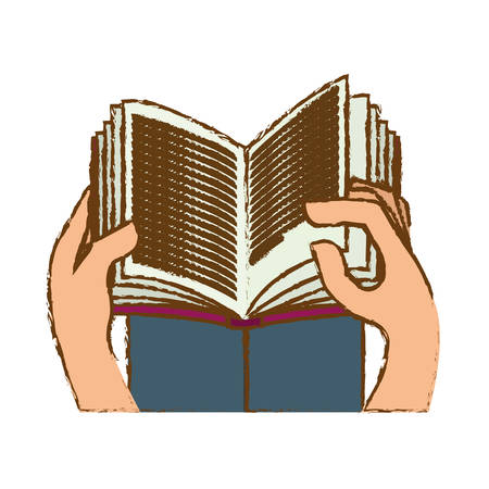 book reading icon image sketch style vector illustration designのイラスト素材