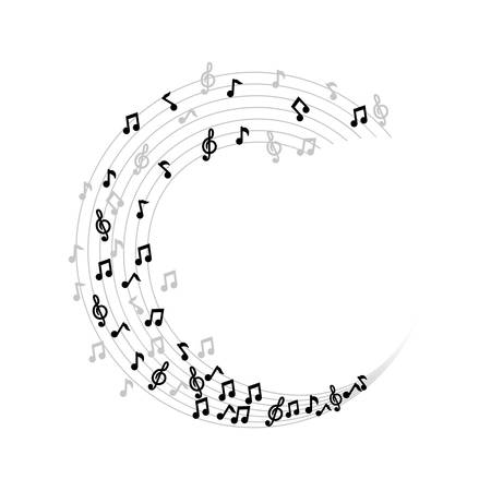 Music note symbol icon vector illustration graphic designのイラスト素材