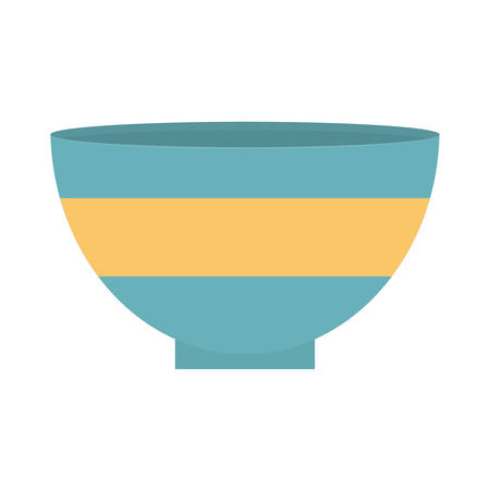 blue and yellow bowl empty vector illustration eps 10のイラスト素材