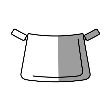 pot kitchenware metal cooking shadow vector illustration eps 10のイラスト素材
