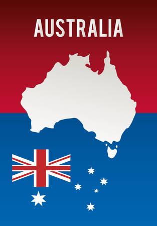 national flag australia related emblem image vector illustration designのイラスト素材