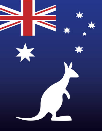 national flag australia related emblem image vector illustration designのイラスト素材
